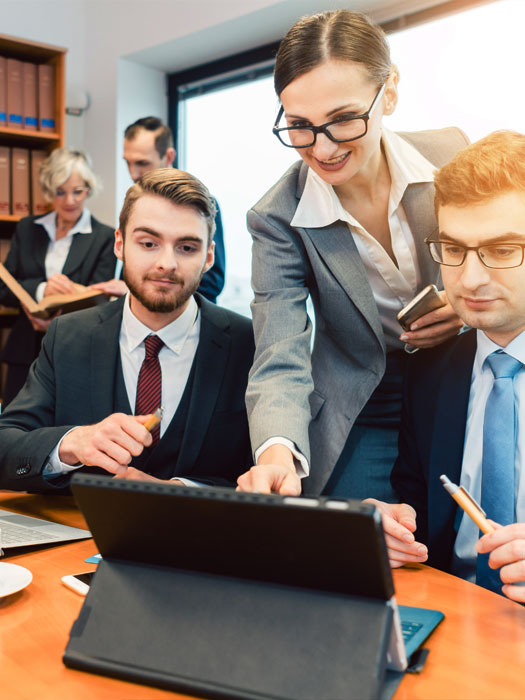 Law Firm IT Solutions Construction worker looking at table